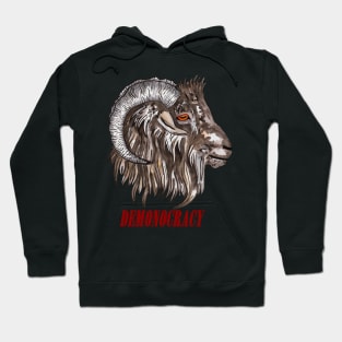 Satanic goat Demonocracy Hoodie